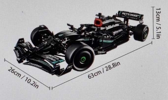 Mercedes AMG F1 Compatible Technologie 1:8, Ophalen of Verzenden, Nieuw, Overige merken