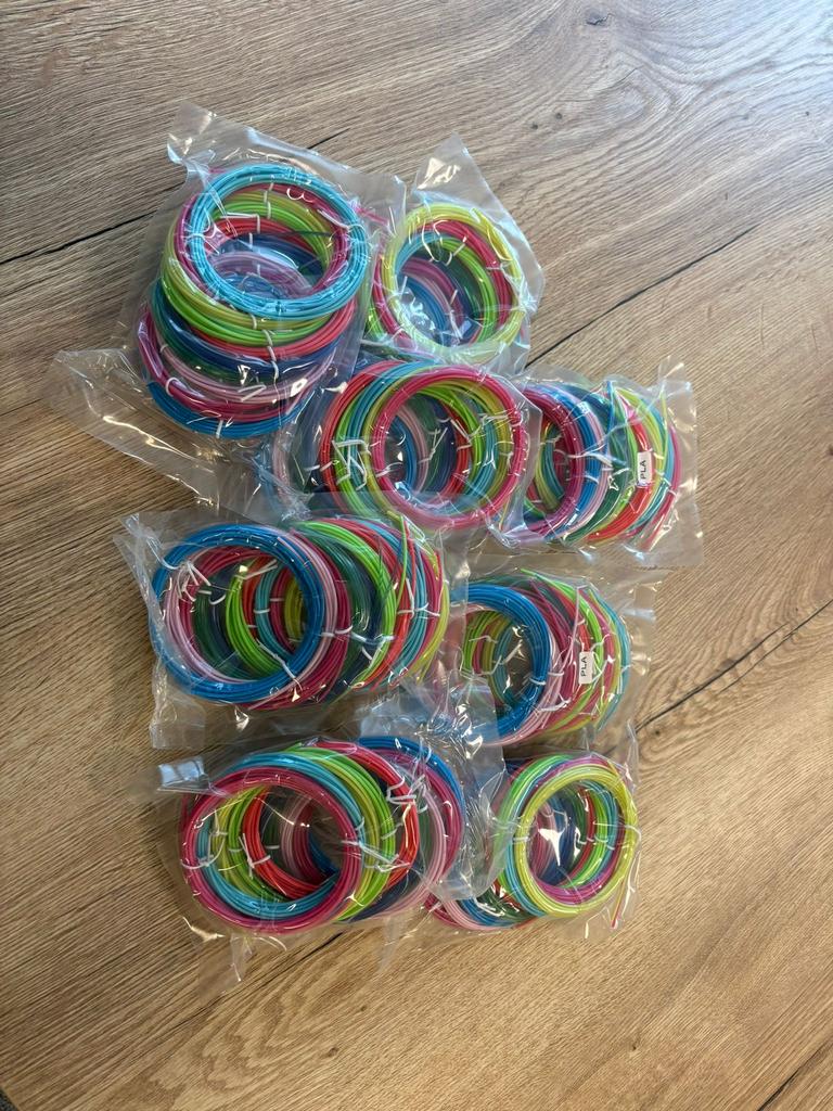 PLA 1,75mm vullingen 3D pen – meerdere kleuren – restpartij, Ophalen of Verzenden, Nieuw