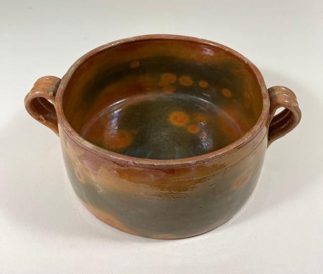 Vallauris Franse aardewerk schaal / pot met oren, Ophalen of Verzenden