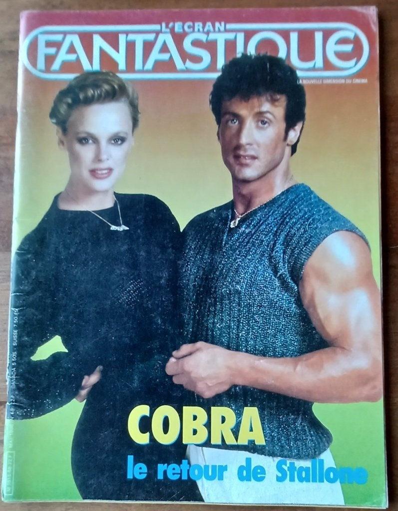 SYLVESTER STALLONE in 'L'écran fantastique' / mei 1986, Verzenden, 1920 tot 1940, Knipsel(s)