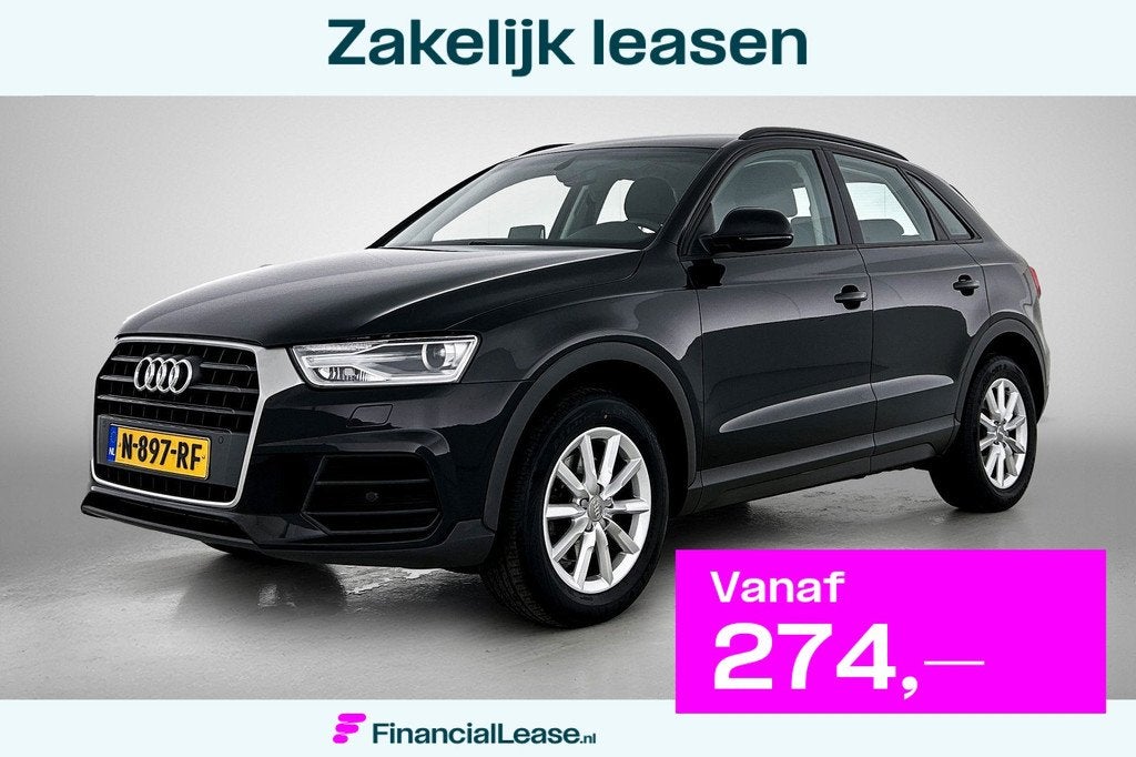 Audi Q3 1.4 TFSI Pro Line (Goed OndH, Navi, StoelV, Parkeers, Euro 6, 4 cilinders, Zwart, Origineel Nederlands