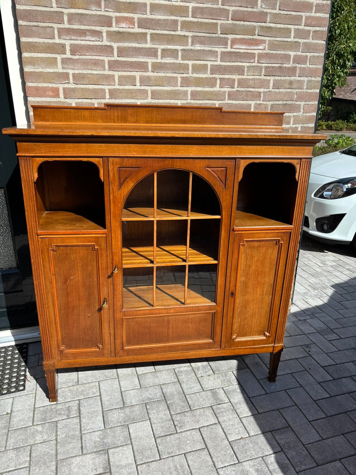 Vitrinekastje H.Pander&Zonen-begin 1900, vakmanschap, Antiek en Kunst, Antiek | Meubels | Kasten, Ophalen
