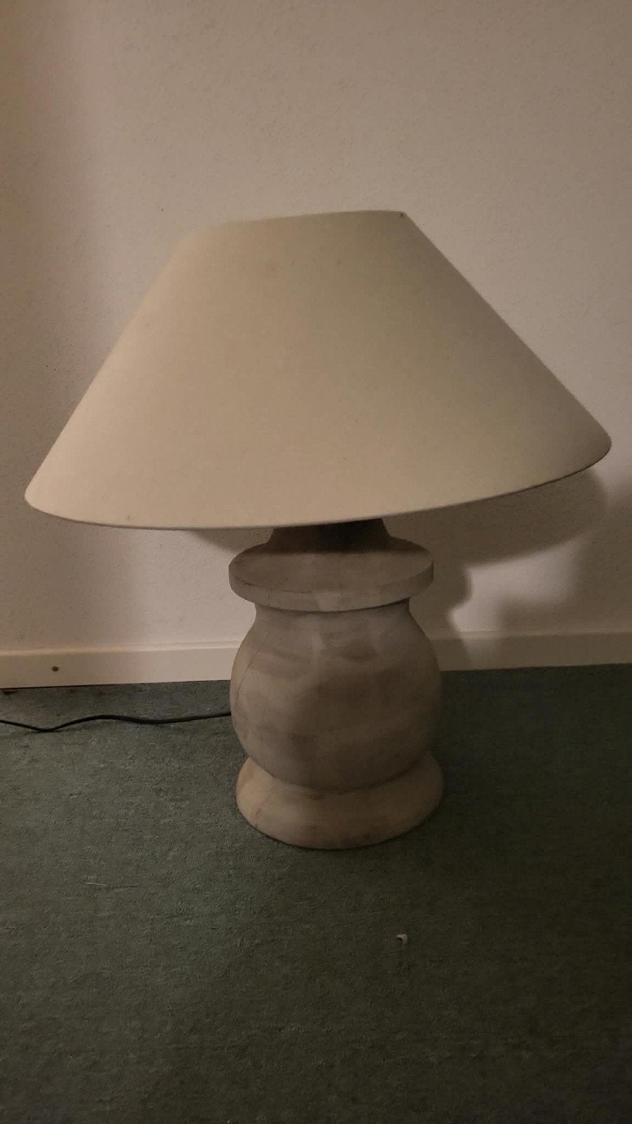 Tafellamp met stoffen kap, Ophalen, Overige merken, Gebruikt, Beige