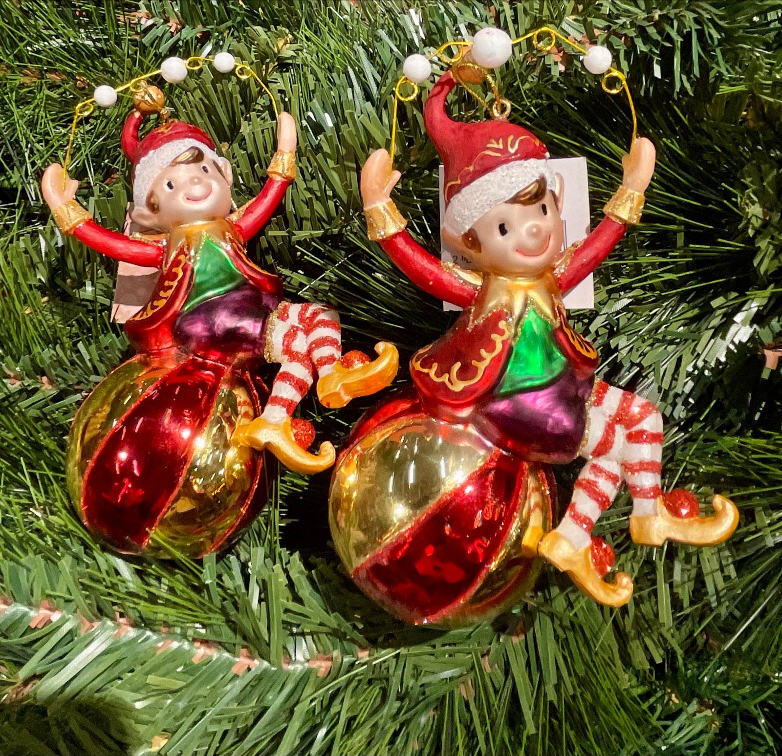Kerstboom hangers glas elfjes, Ophalen of Verzenden, Zo goed als nieuw