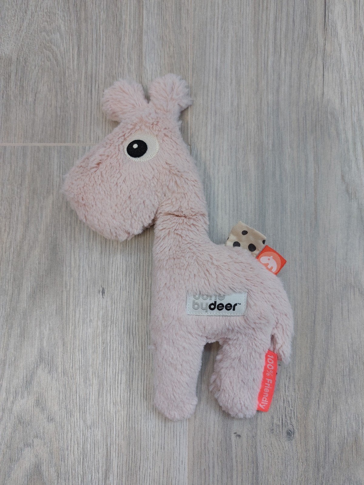 Knuffel done by deer giraf giraffe roze L1095, Ophalen of Verzenden, Zo goed als nieuw, Overige typen