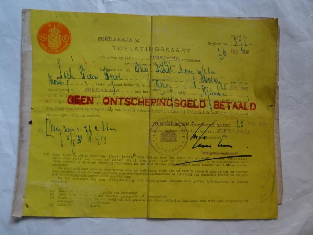 Document Nederlandsch Indie en verlenging 1938/1942, Ophalen, Overige soorten, Overige gebieden, Overige typen