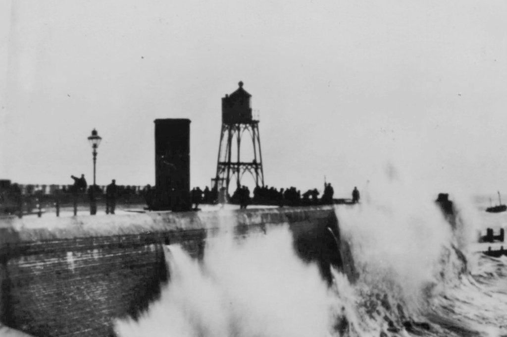 968045	Vlissingen	Schelde bij storm Schip	1953	Gelopen, Verzamelen, Ophalen of Verzenden, 1940 tot 1960, Gelopen, Zeeland