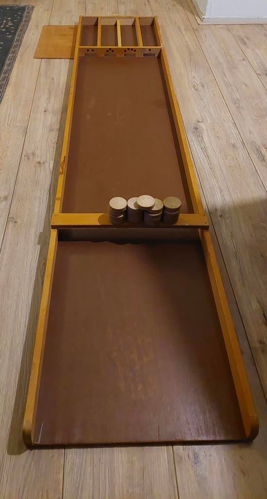 Sjoelbak 200 x 40 cm in goede staat, Ophalen of Verzenden, Zo goed als nieuw