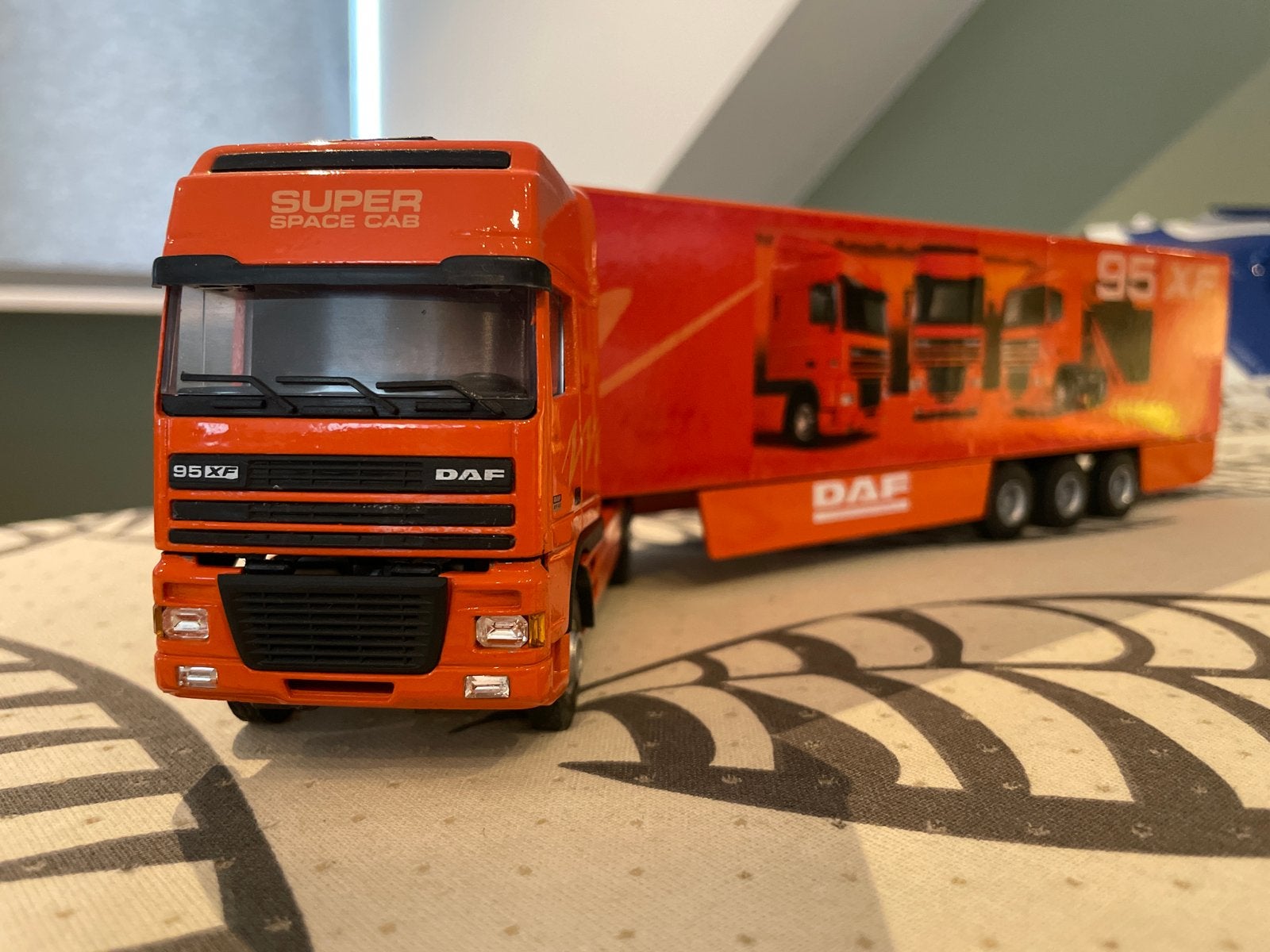 DAF 95 XF Super Space Cab modeltruck - Opknapper, Overige merken, Gebruikt, 1:32 tot 1:50, Ophalen of Verzenden