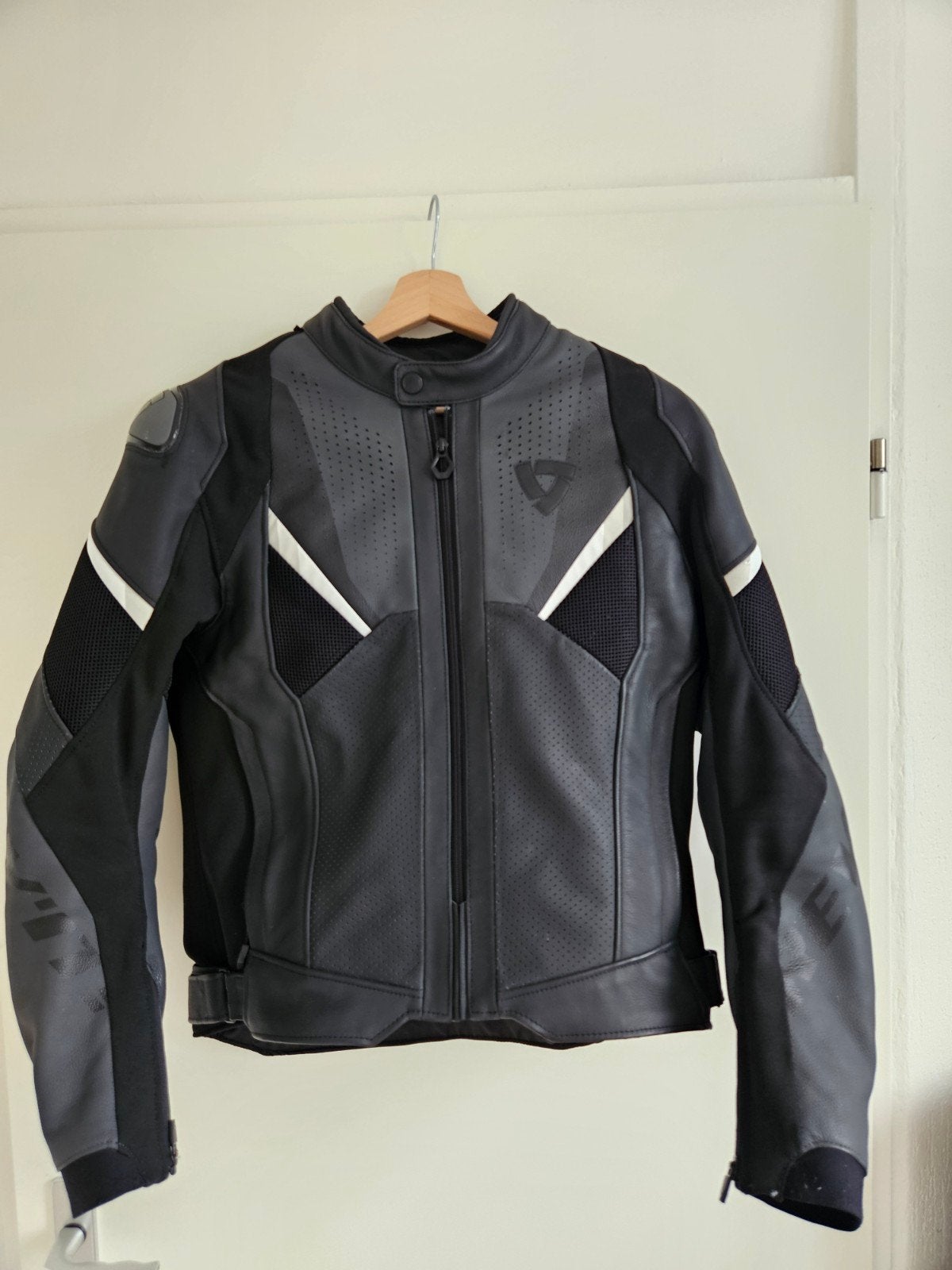 Rev'it Herenjas Automate Black, Motoren, Heren, Jas | leer, Tweedehands, Ophalen