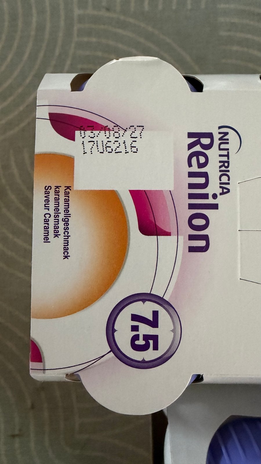 Nutricia Renilon karamelsmaak , 4 verpakkingen, Ophalen of Verzenden