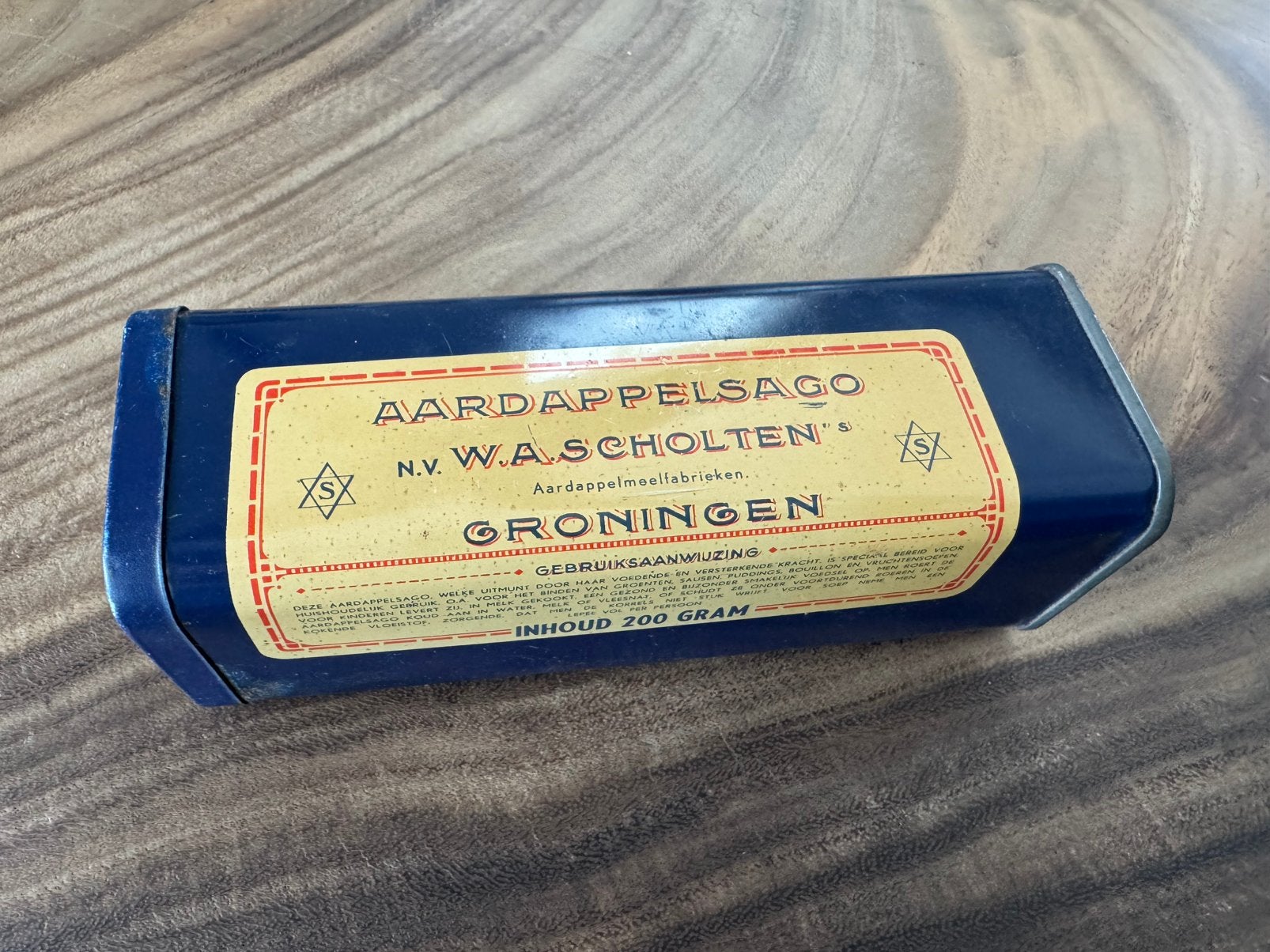Blik, Aardappelsago n.v. W.A. Scholten Groningen, Ophalen of Verzenden, Gebruikt, Overige, Overige merken