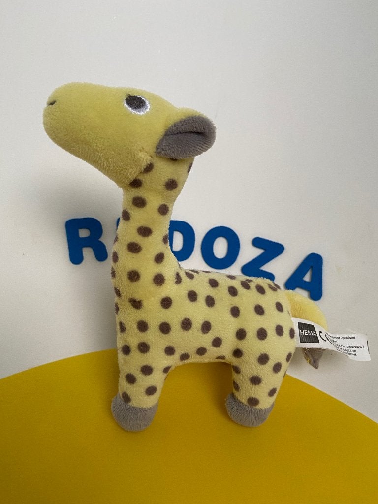 K3237 hema giraf giraffe geel, Ophalen of Verzenden, Zo goed als nieuw, Overige typen