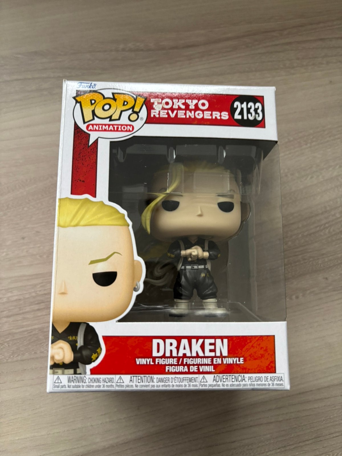 Funko Pop! Tokyo Revengers Draken #2133 Vinyl figure, Funko Europe, Ophalen of Verzenden, Zo goed als nieuw, 4th floor, 1 Queen Caroline St, London W6 9YN, Verenigd Koninkrijk