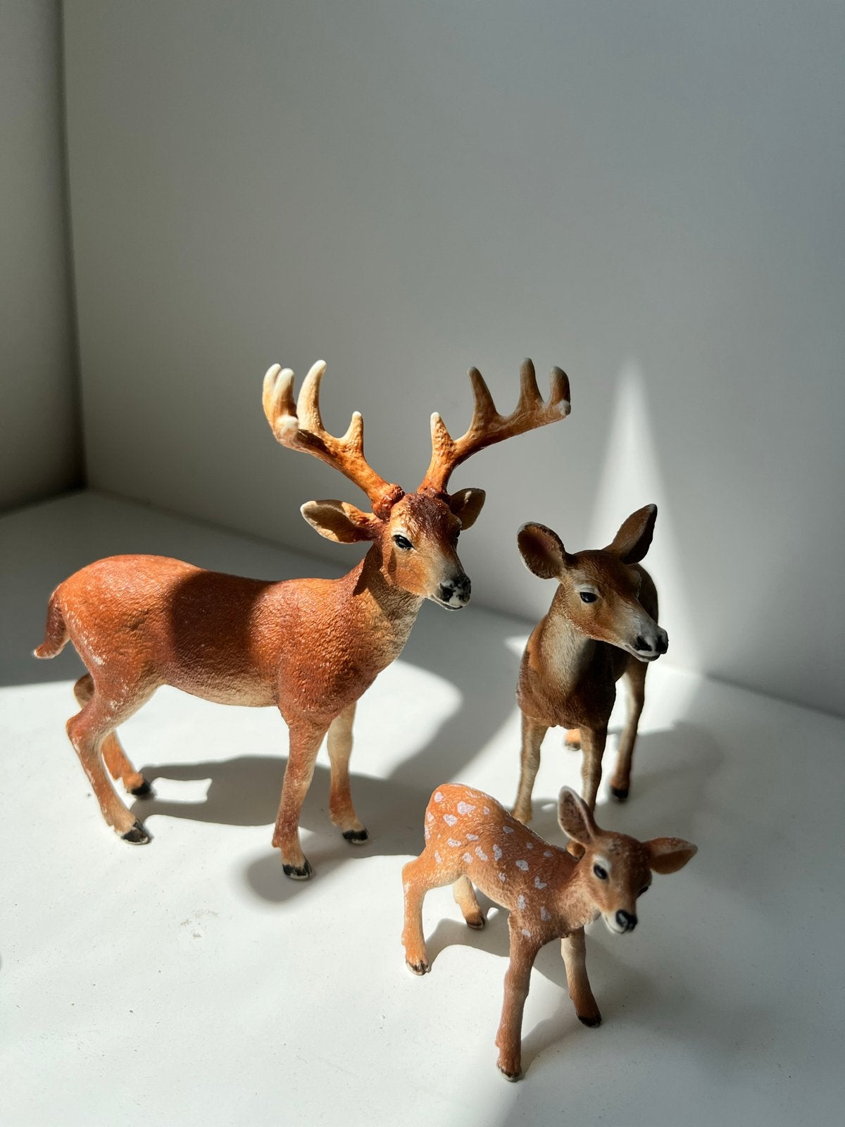 Schleich Herten Familie - Vader, Moeder en Kalfje, Ophalen, Gebruikt, Jongen of Meisje