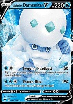 Pokemon - Galarian Darmanitan V (VIV 36) Ultra rare.., Ophalen of Verzenden, Nieuw, Losse kaart, Foil