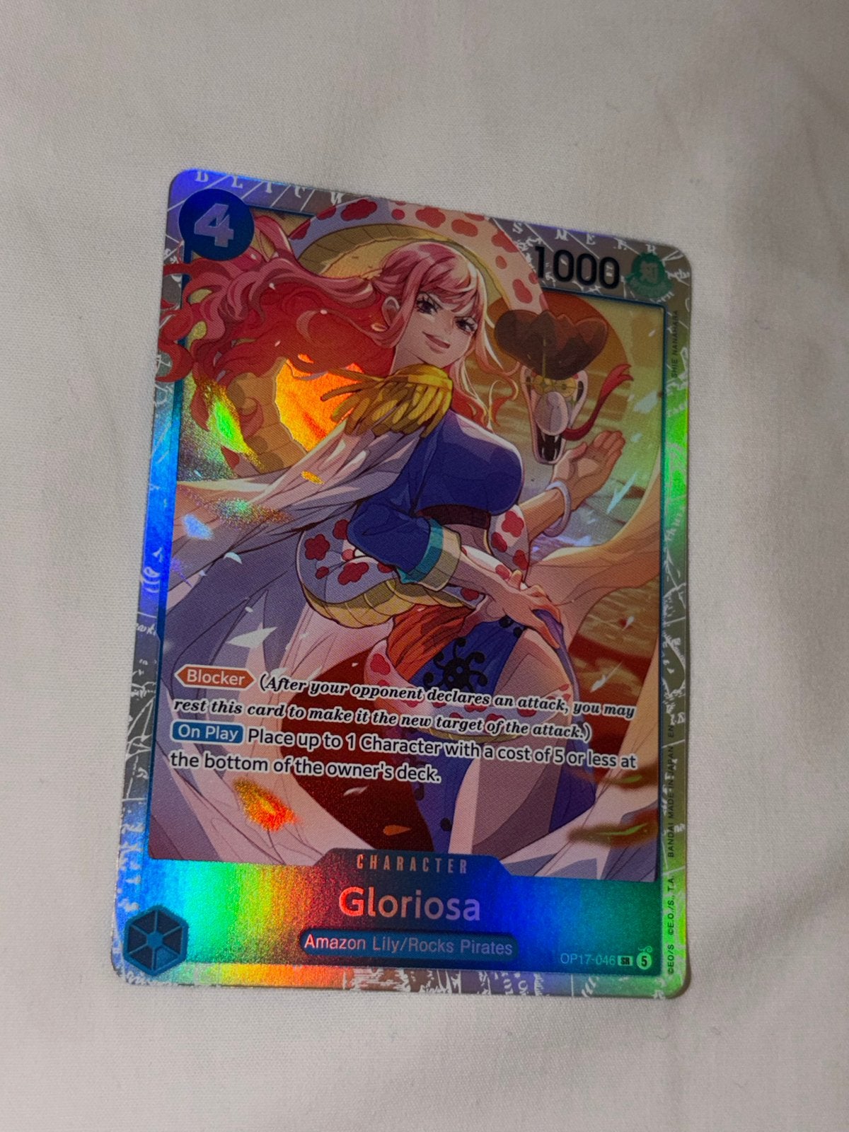 One Piece Card Game Gloriosa OP04-046 SR Foil, Ophalen of Verzenden, Zo goed als nieuw, Losse kaart, Foil