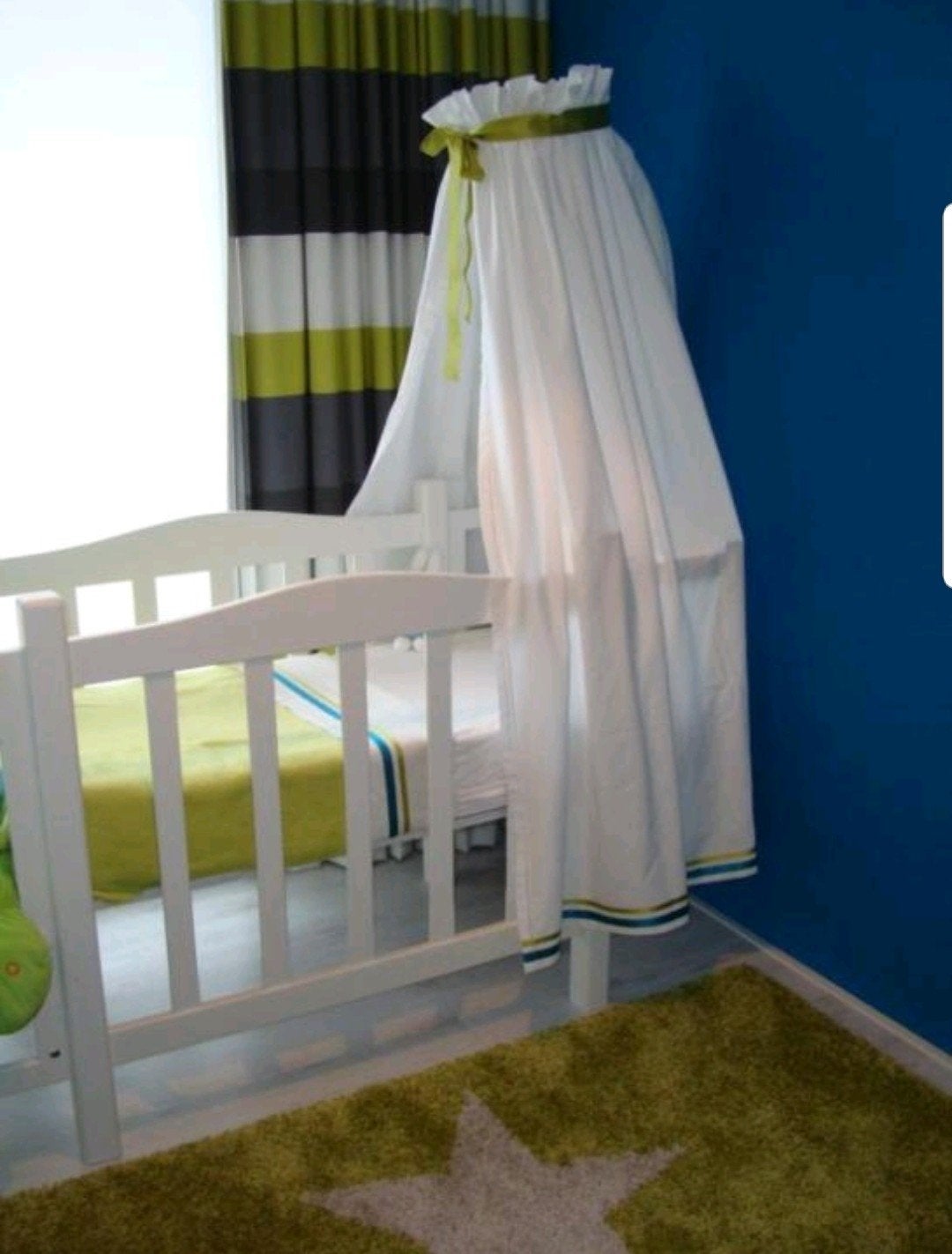 Ledikant Hemeltje, Kinderen en Baby's, Kinderkamer | Inrichting en Decoratie, Wit, Ophalen of Verzenden, Zo goed als nieuw, Klamboe