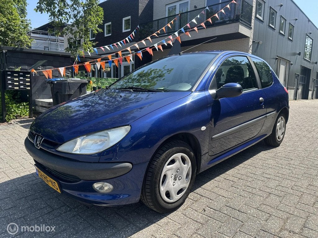 Peugeot 206 1.4|Automaat|D-riem vv|Airco|Apk|Elek pakket|Nap, Auto's, Blauw, 75 pk, 1100 kg, 955 kg