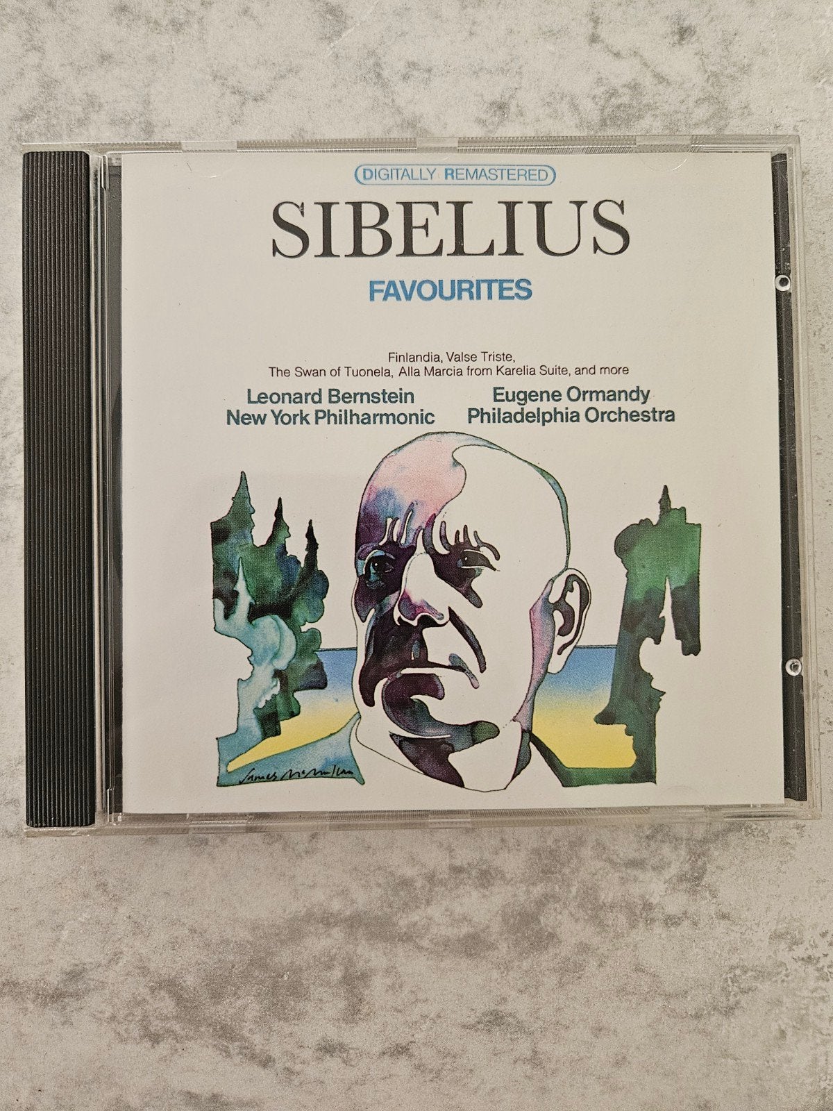 Sibelius Favourites – Leonard Bernstein & Eugene Ormandy (Di, Ophalen of Verzenden, Romantiek, Gebruikt, Orkest of Ballet
