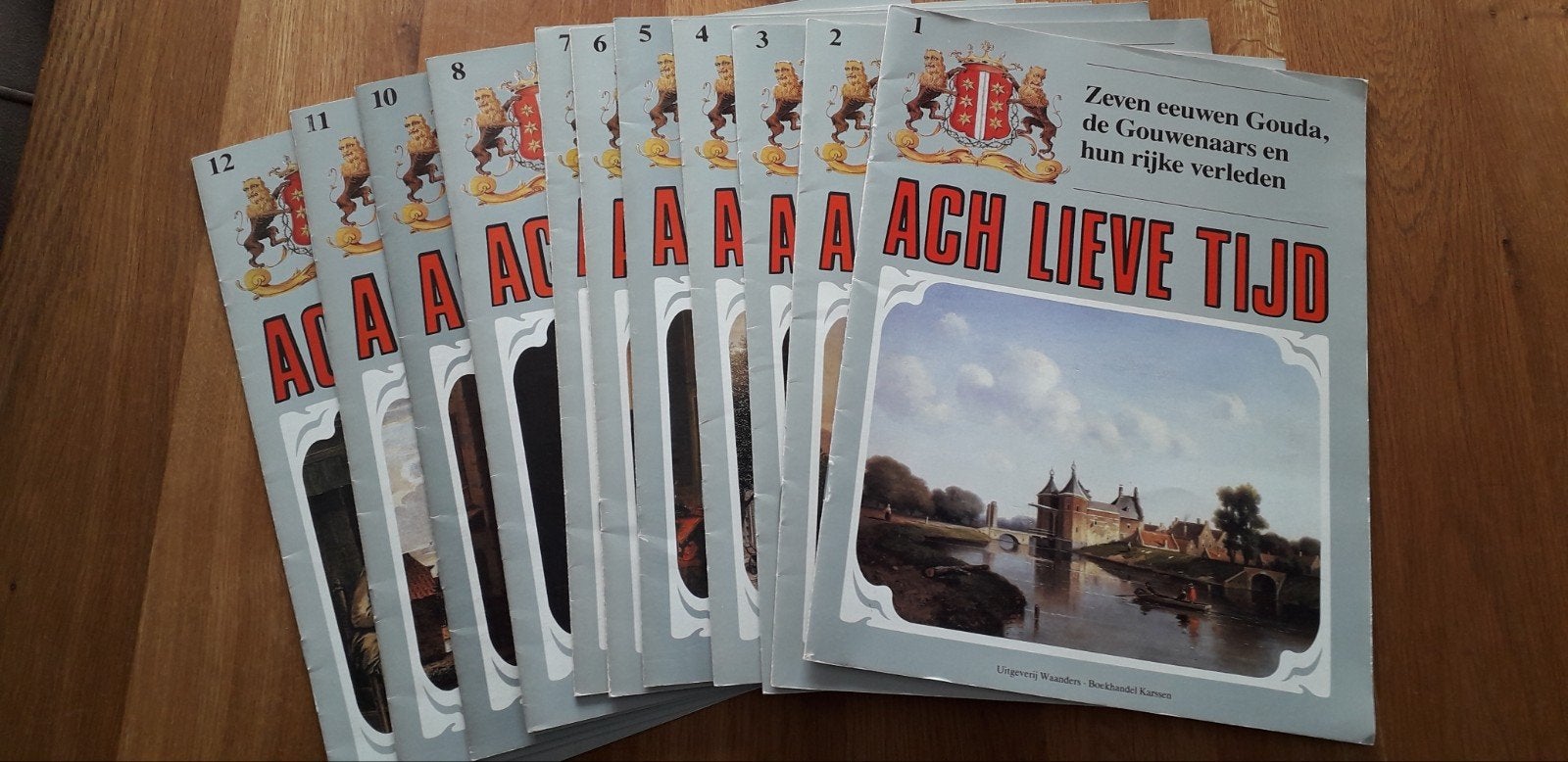 Ach lieve tijd van Gouda, complete serie., Boeken, Ophalen of Verzenden, Zo goed als nieuw