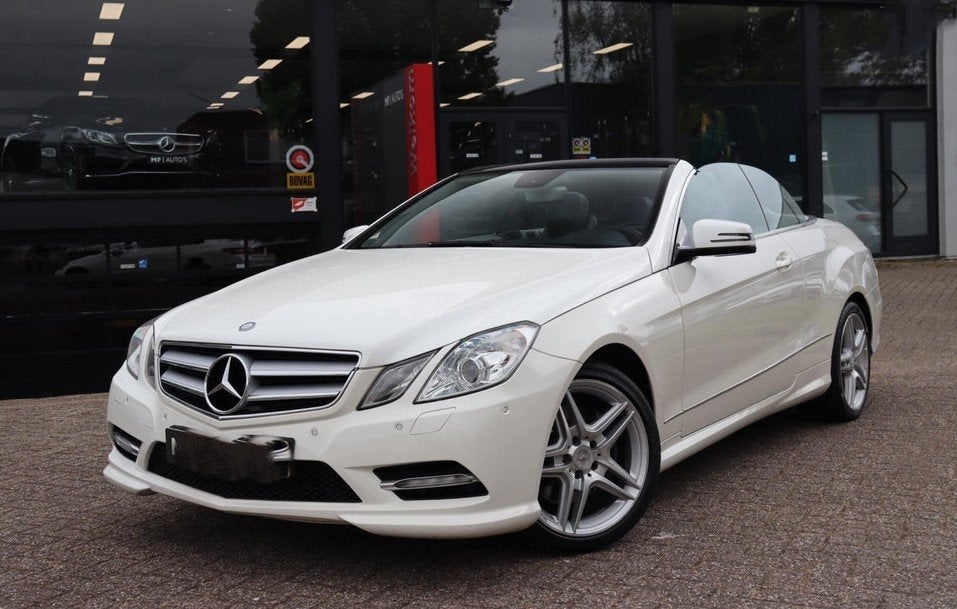 Mercedes-Benz E350 Cabrio Wit, Auto's, Automaat, Achterwielaandrijving, Zwart, Cabriolet