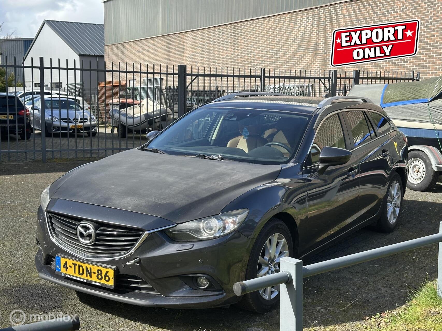 Mazda 6 Sportbreak 2.2D Skylease+ Motor defect!, Auto's, 730 kg, Gebruikt, Euro 6, 4 cilinders