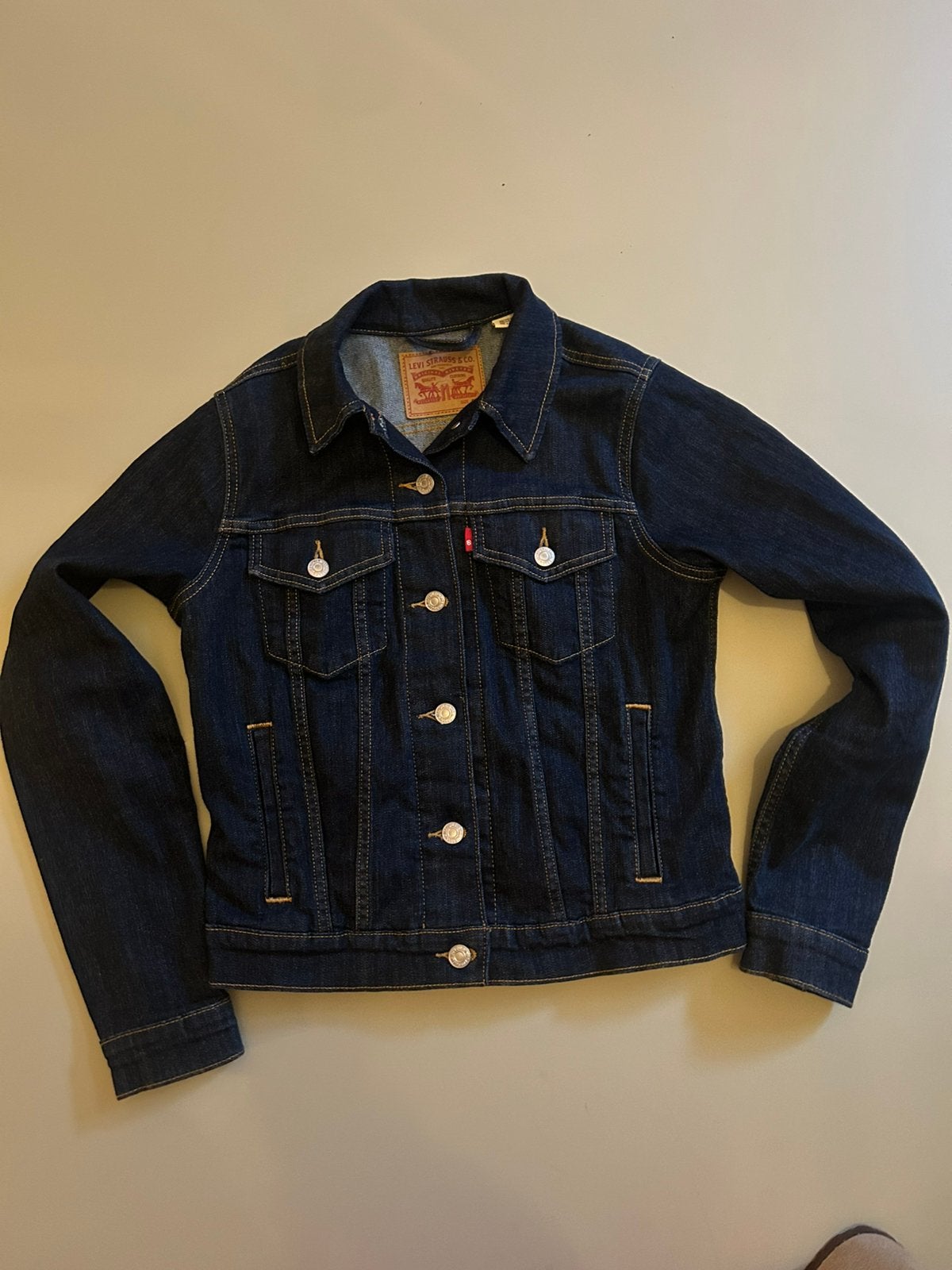 Spijkerjasje Levi’s, maat S, Ophalen of Verzenden, Zo goed als nieuw, Blauw