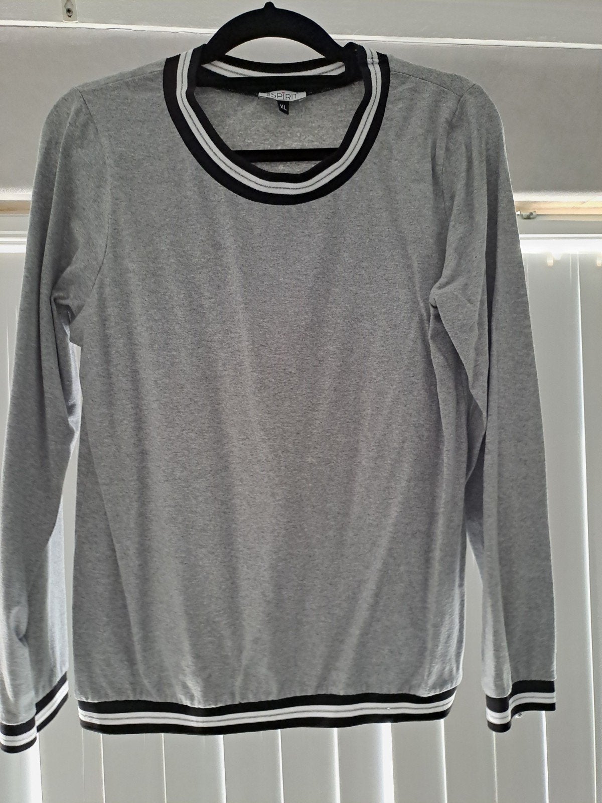 True Spirit Trui Maat XL - Grijs met Zwarte en Witte Strepen, Maat 46/48 (XL) of groter, Ophalen of Verzenden, True Spirit, Grijs