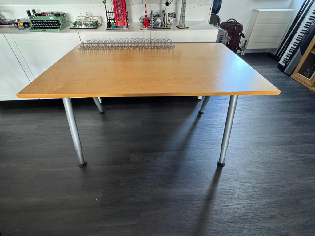 Bureau 120x80 in hoogte verstelbaar, Ophalen, Gebruikt, IKEA, 80 cm