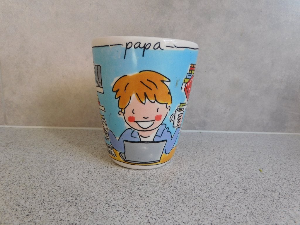 Mok 300 ml. Voor de Allerliefste Papa Blond Amsterdam, Ophalen of Verzenden, Zo goed als nieuw, Overige stijlen, Kop(pen) en/of Schotel(s)