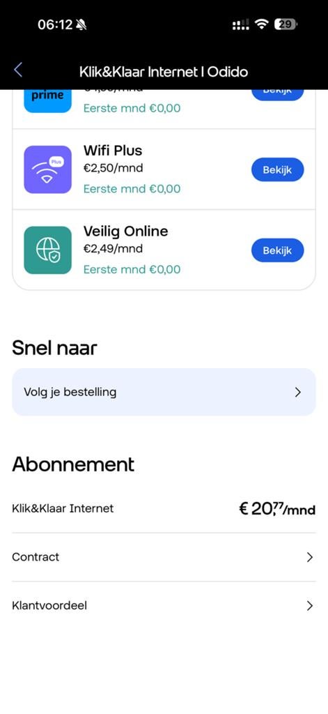 Odido Internet contract takeover, Ophalen of Verzenden