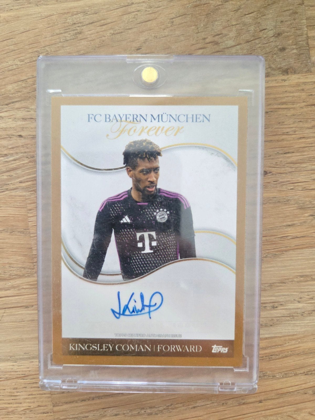 Kingsley Coman 16/50 gesigneerde kaart FC Bayern München, Ophalen of Verzenden, Zo goed als nieuw, Buitenlandse clubs, Spelerskaart