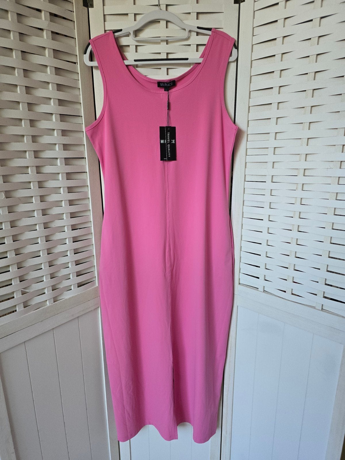 Nieuw lange jurk mi piace barbie pink L, Ophalen of Verzenden, Nieuw, Roze, Onder de knie