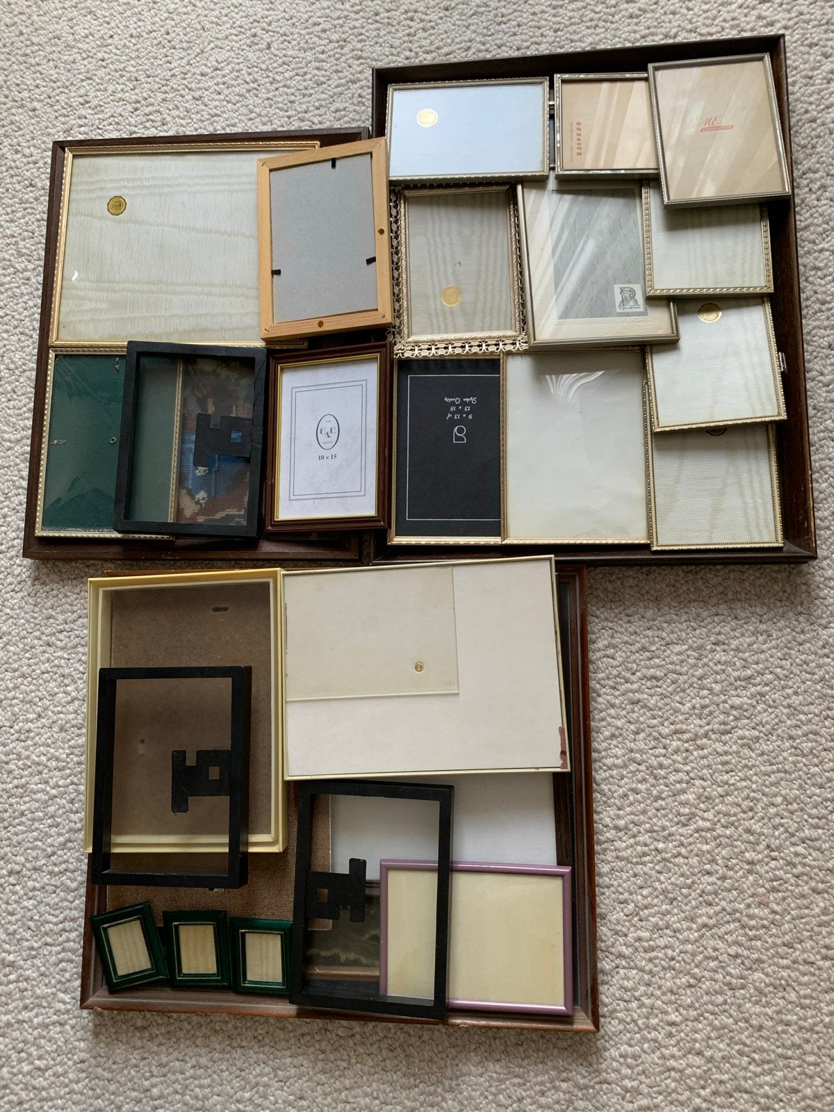 Diverse fotolijsten en schilderijlijsten - Grote collectie, Ophalen, Bruin, Gebruikt, Fotolijst