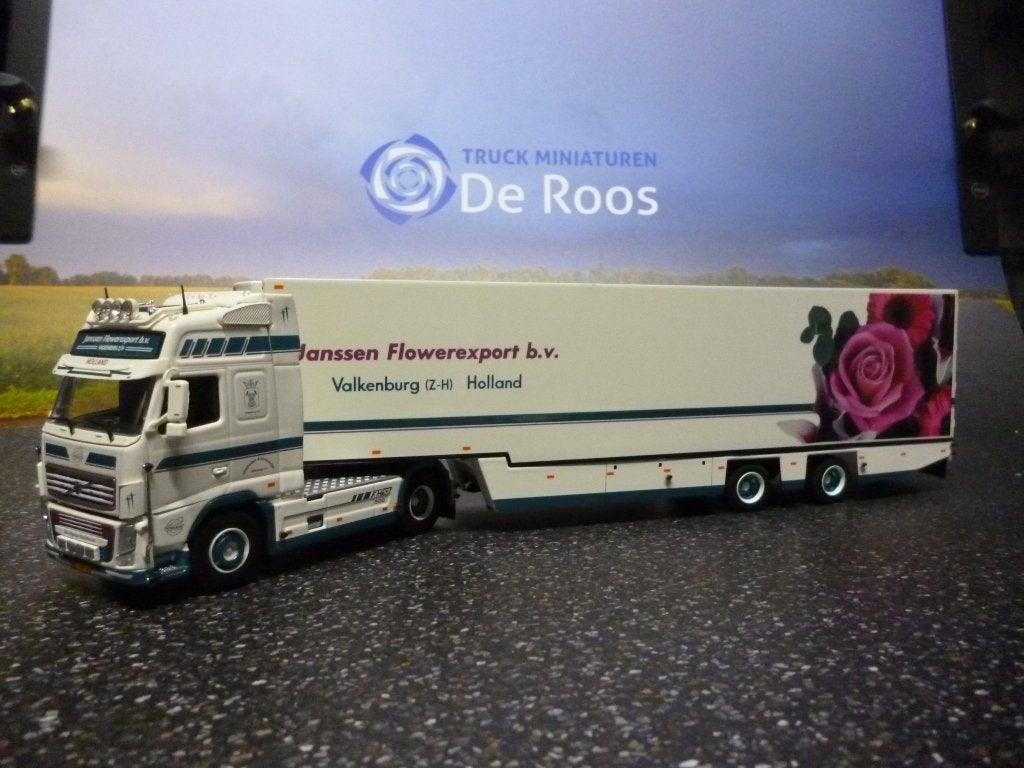 Tekno Volvo FH3 Janssen Flowerexport met certificaat, Ophalen of Verzenden, Nieuw, Bus of Vrachtwagen, Tekno