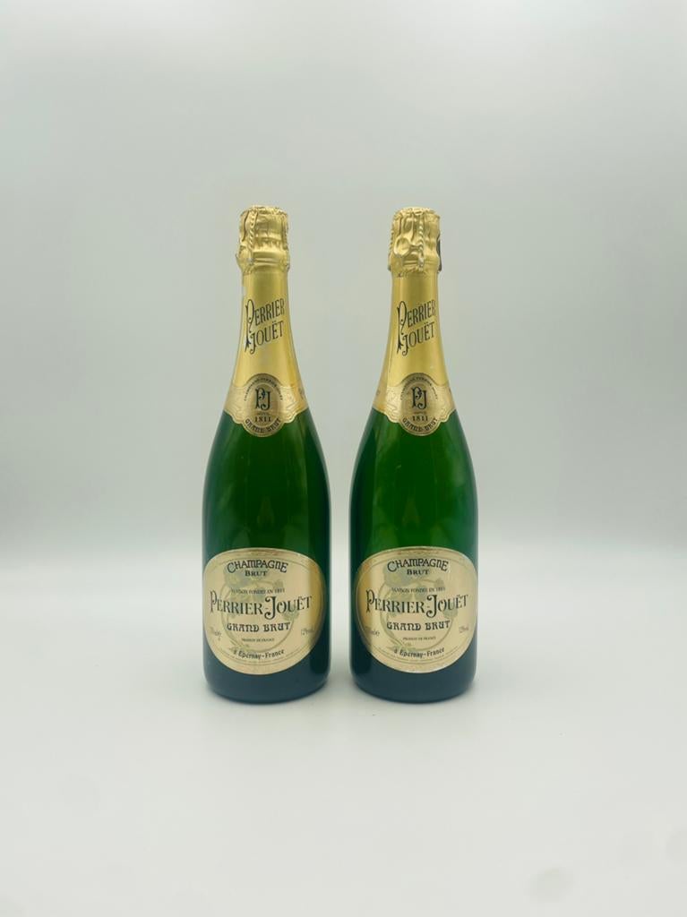Lege Perrier Jouët Champagne flessen 0,75L, Verzamelen, Wijnen, Ophalen of Verzenden, Gebruikt, Frankrijk, Overige typen
