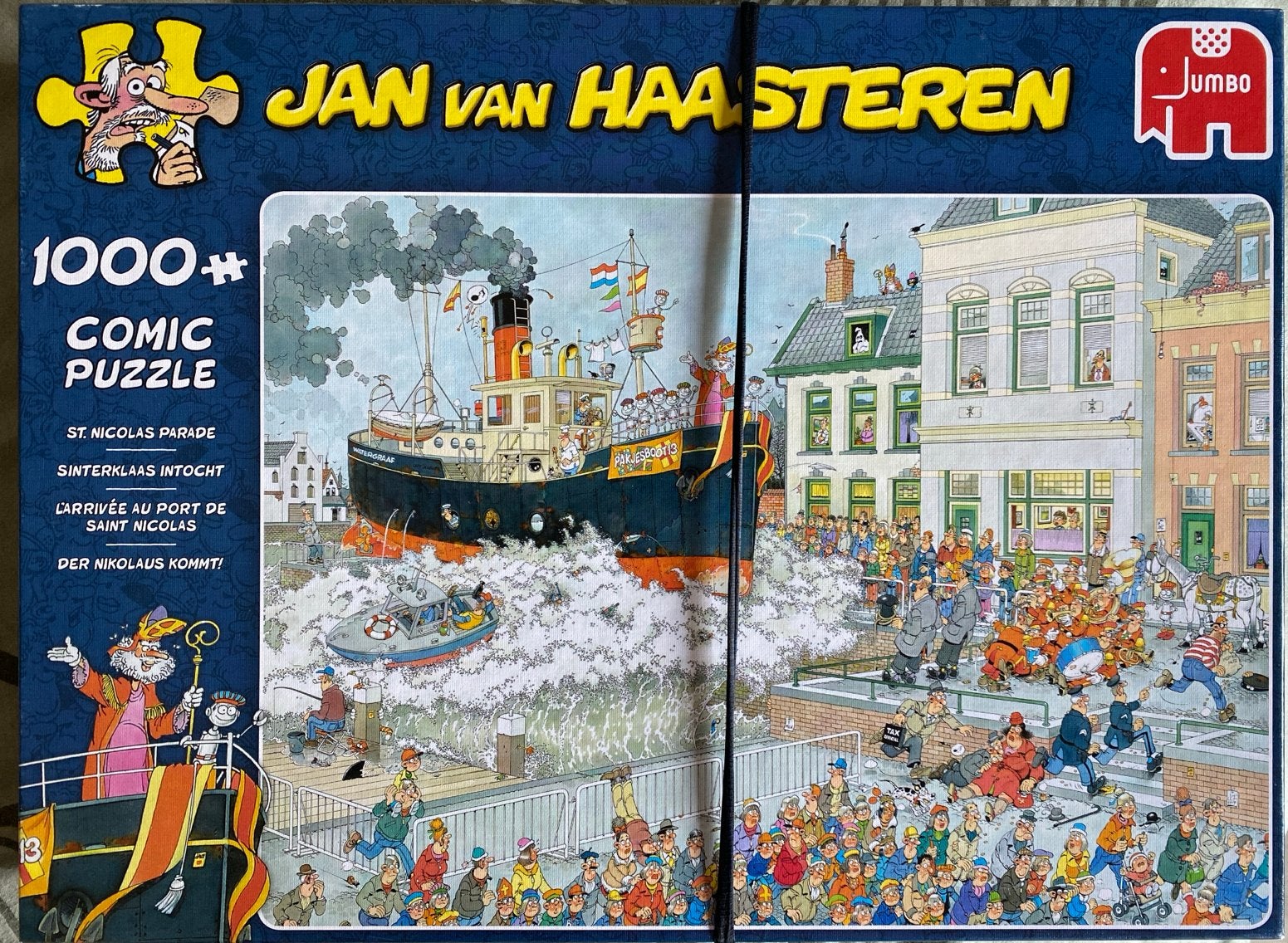 Jan van Haasteren Sinterklaas Intocht 1000 stukjes, Hobby en Vrije tijd, Denksport en Puzzels, Ophalen of Verzenden, 500 t/m 1500 stukjes