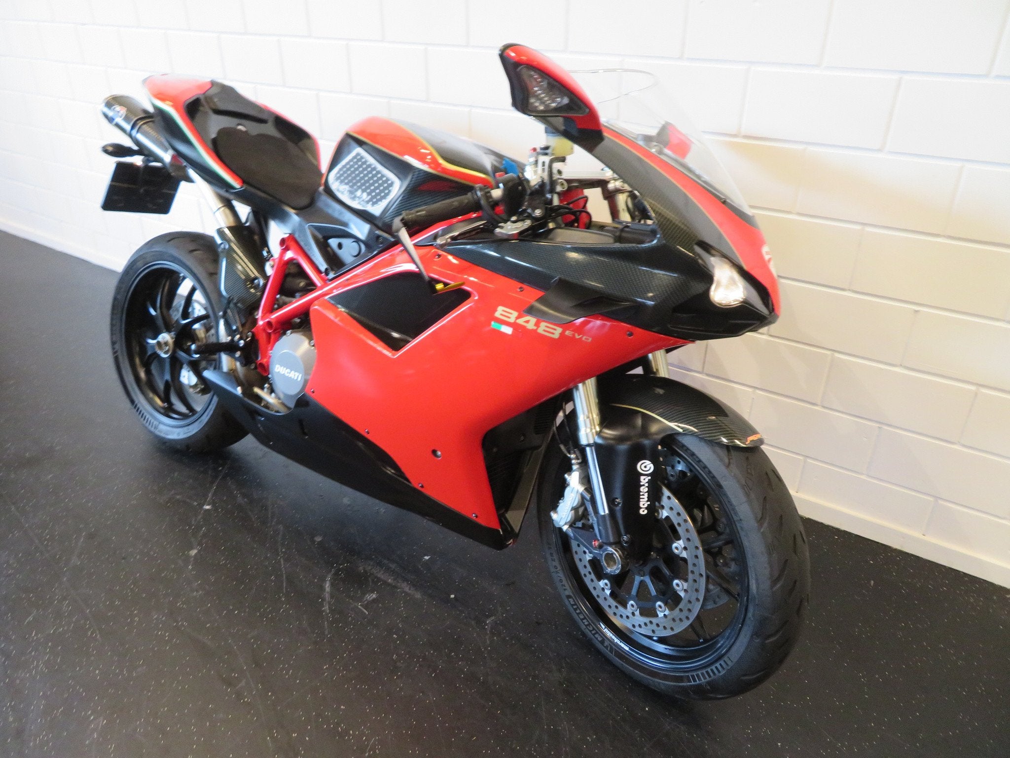 Ducati 848 EVO EDITION TERMIGNONI TOP! (bj 2008), Motoren, Super Sport, 848 cc, Gebruikt, Bedrijf