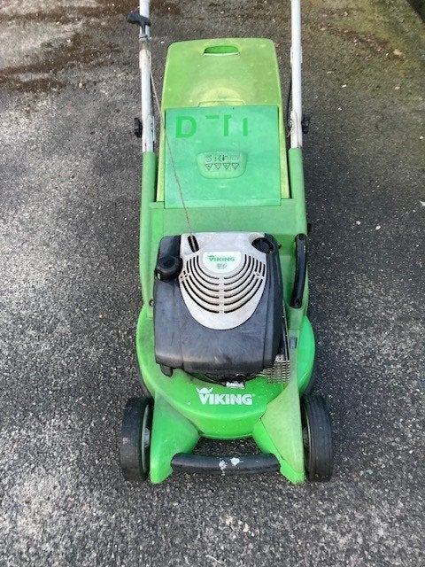 Viking Grasmaaier, Ophalen, Gebruikt, Opvangbak, Benzine-grasmaaier