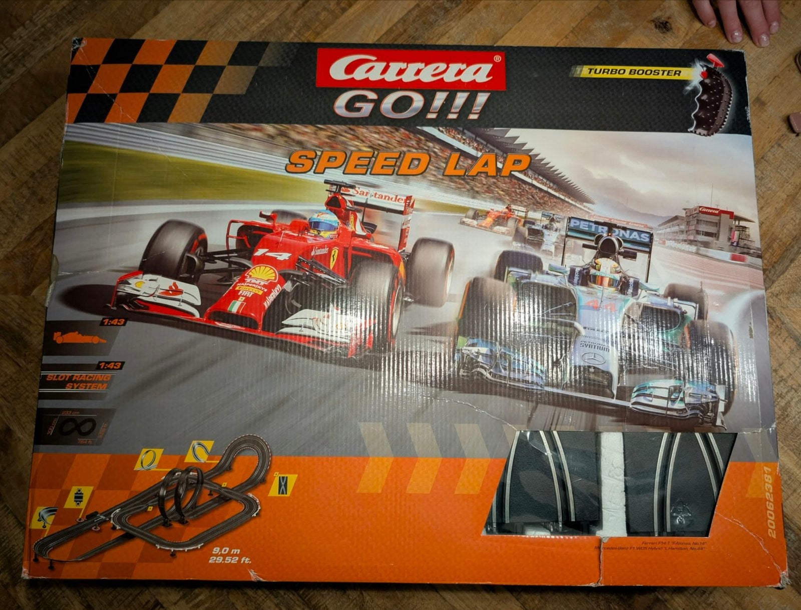 Carrera Go!!! Speed Lap Racebaan met 4 auto's (incompleet), Carrera, Ophalen of Verzenden, Met looping, Elektrisch