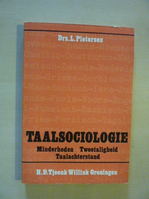 L. Pietersen - Taalsociologie, Verzenden, Zo goed als nieuw