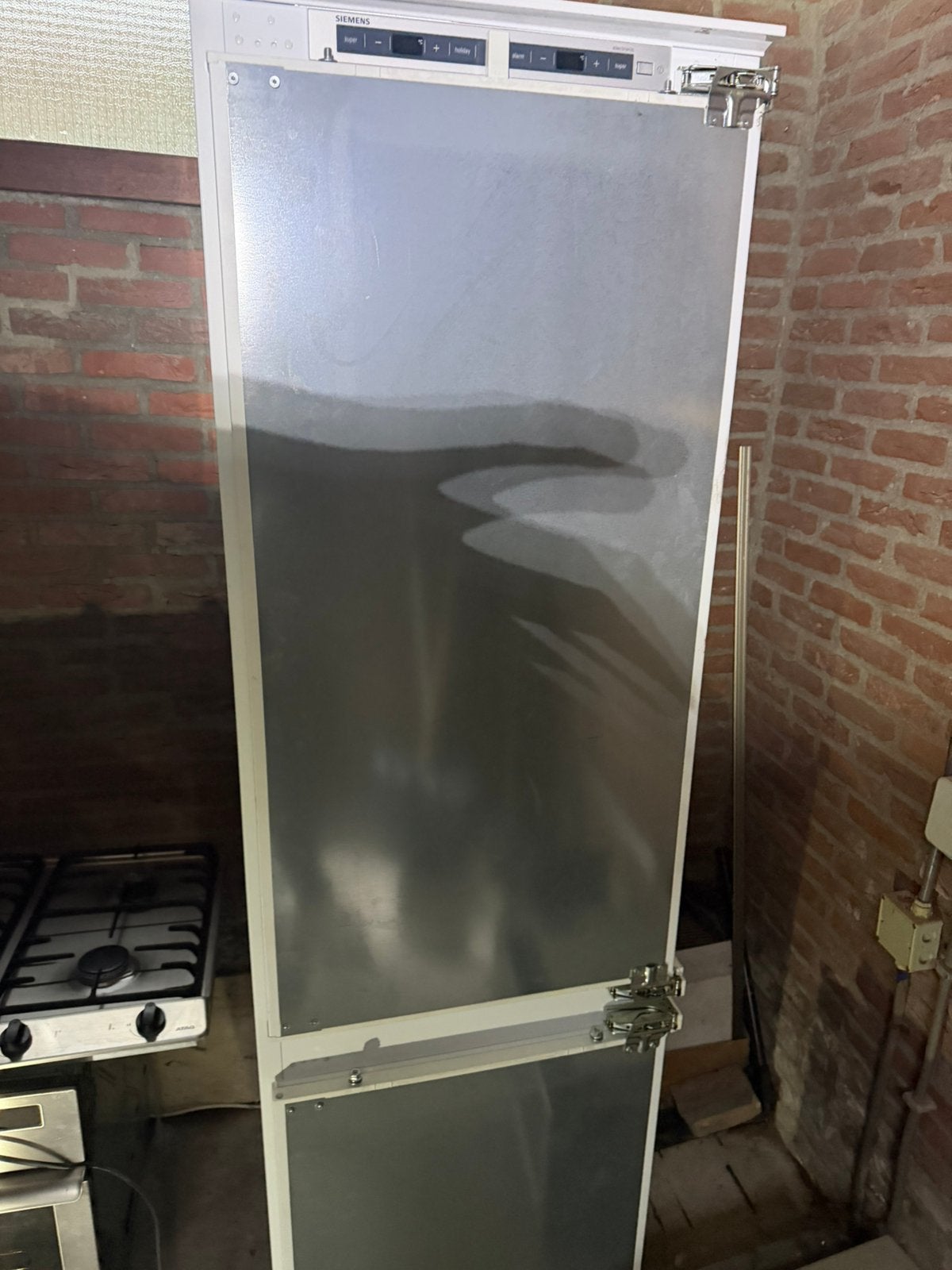 Siemens Inbouw Koel-vriescombinatie – Gebruikt, Ophalen, 200 liter of meer, Met aparte vriezer, 160 cm of meer