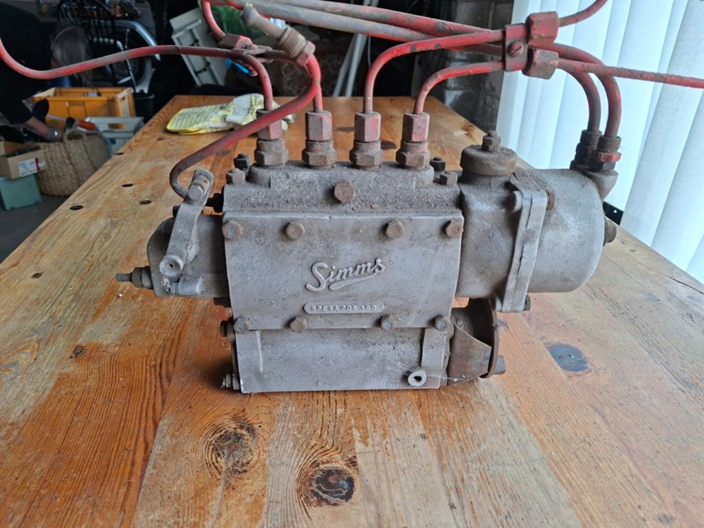 Oude Simms brandstofpomp - Oldtimer onderdelen, Ophalen, Gebruikt, Oldtimer onderdelen