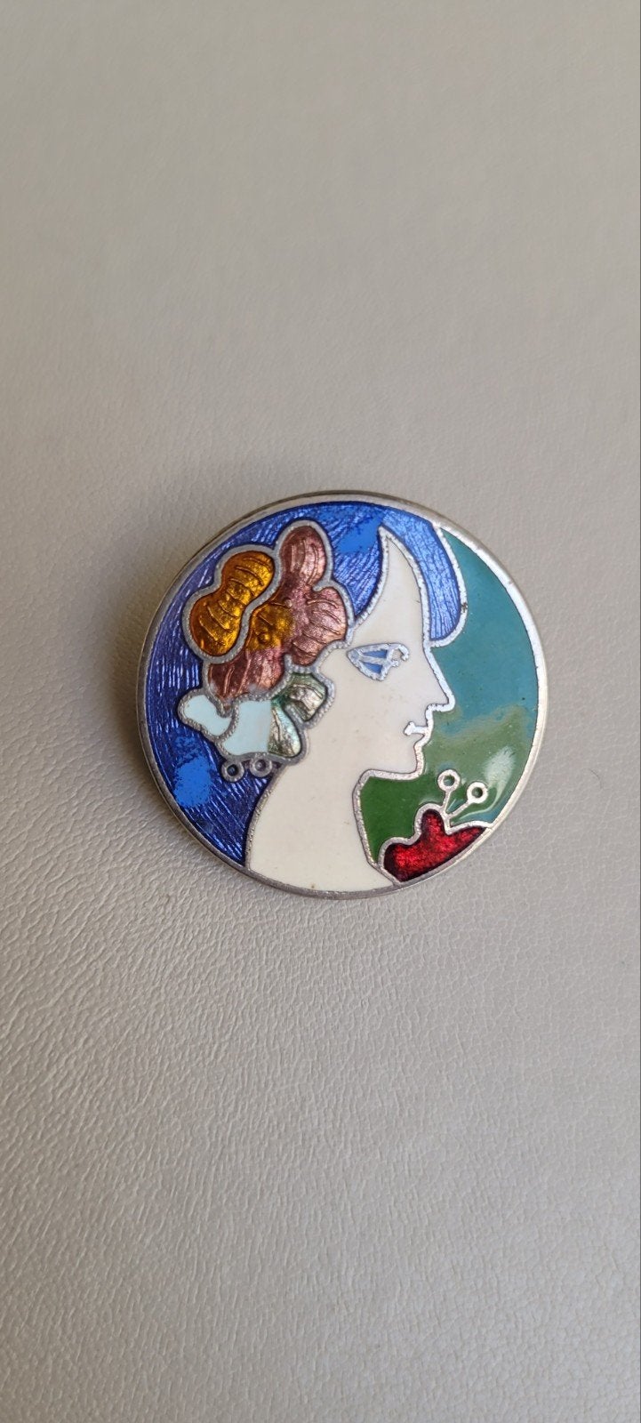 Vintage broche, Overige materialen, Gebruikt, Overige kleuren, Minder dan 4 cm