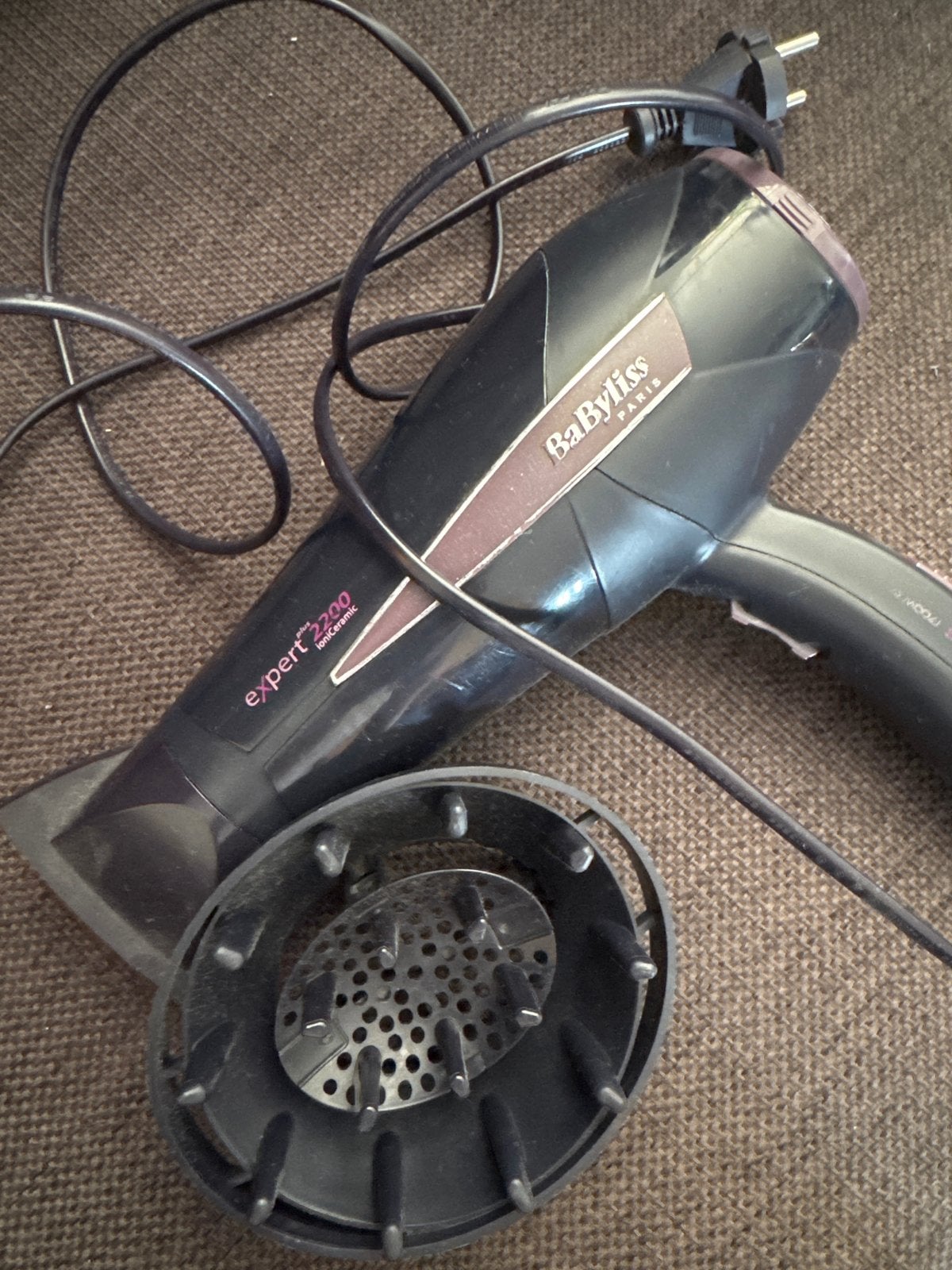 BaByliss Expert 2200 Föhn met diffuser, Ophalen, Gebruikt, Haarverzorging