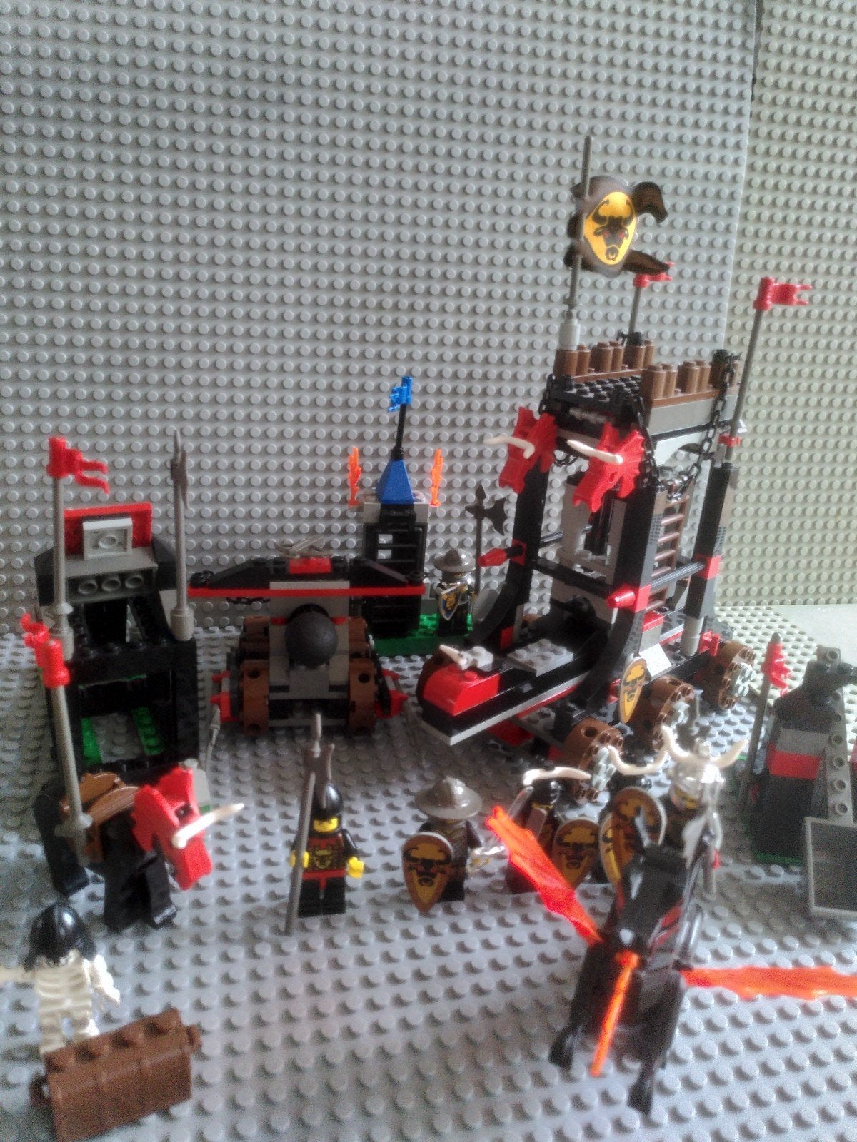 Lego Knights Kingdom 6096 4817 en 4818, Gebruikt, Lego, Ophalen of Verzenden, Compleet