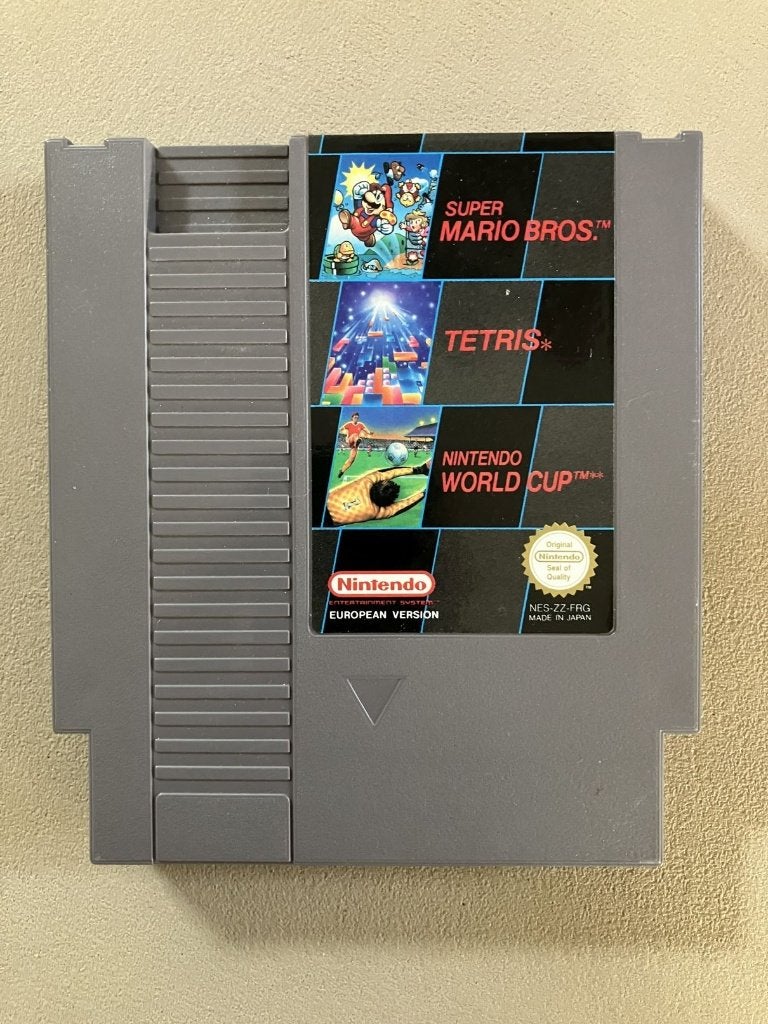 NES Super Mario Bros / Tetris / Nintendo World Cup, Spelcomputers en Games, Games | Nintendo NES, Gebruikt, 1 speler, Ophalen of Verzenden