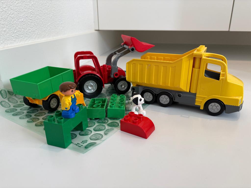 Duplo tractor en werkauto, Ophalen of Verzenden, Gebruikt, Duplo
