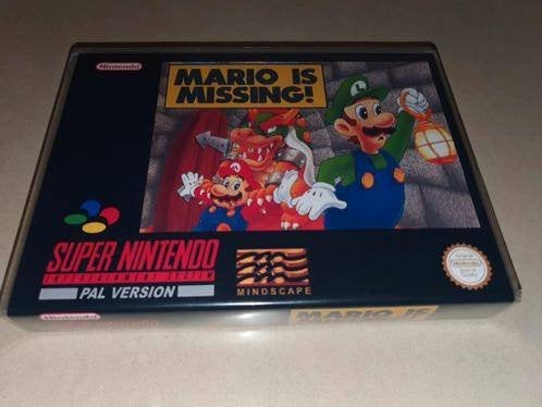 Mario Is Missing! SNES Game Case, Avontuur en Actie, Verzenden, 1 speler, Zo goed als nieuw